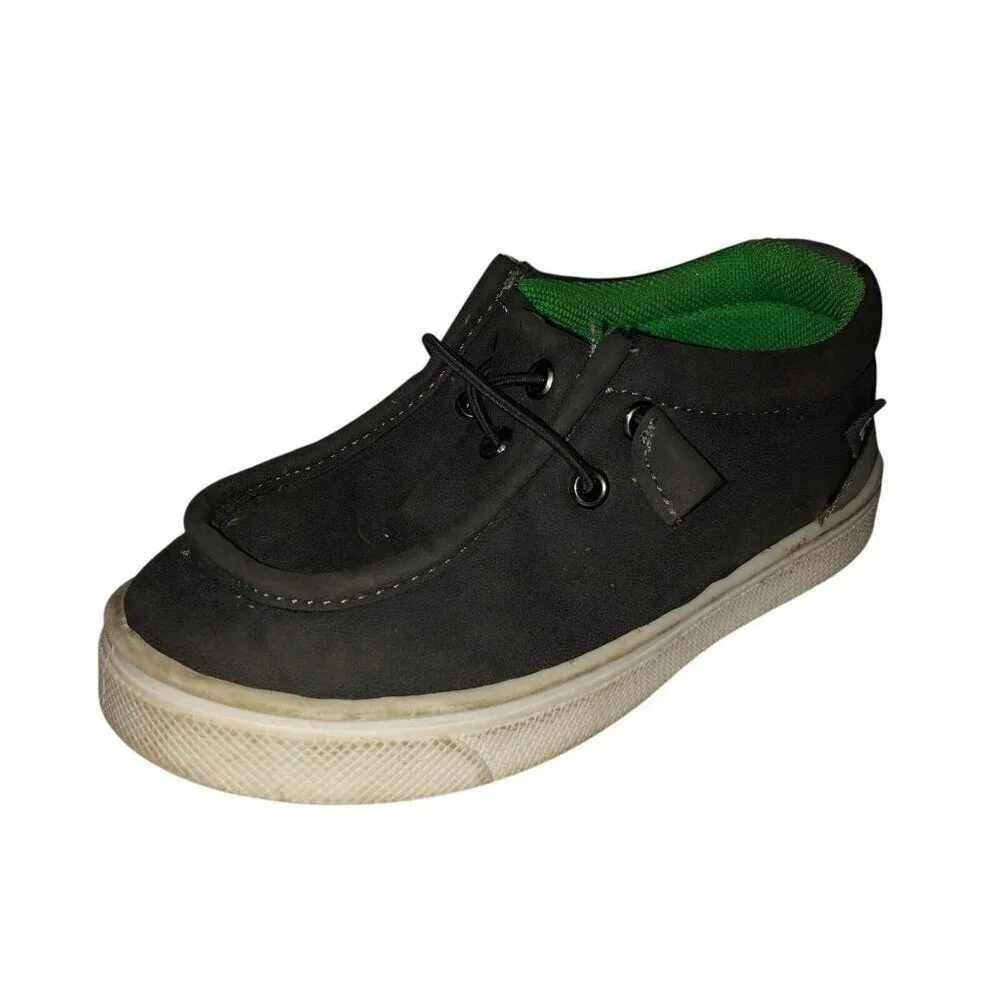 Oomphies Boys Toddler Size 10 Charcoal Gray Parker Chukka Casual Shoes